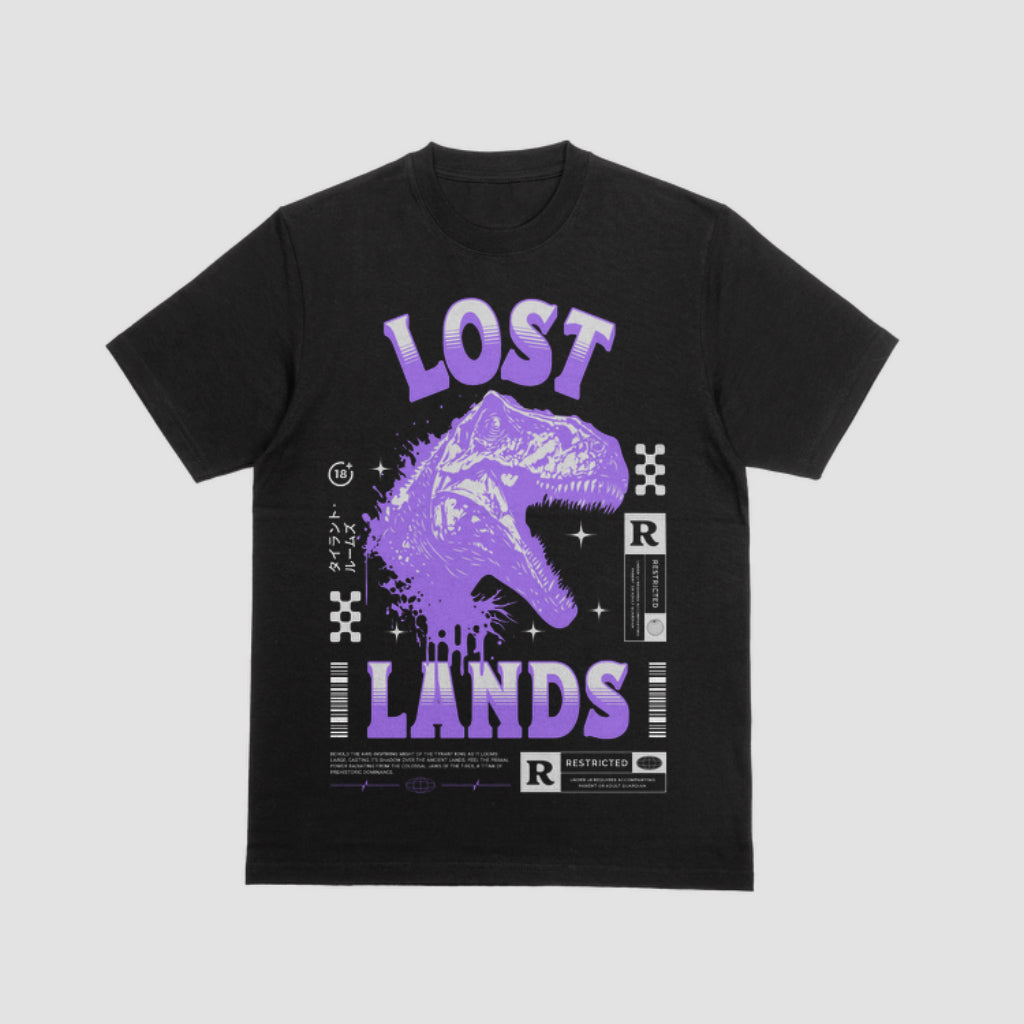 LOST LANDS t shirt | lost lands excision dubstep purple dinosaur