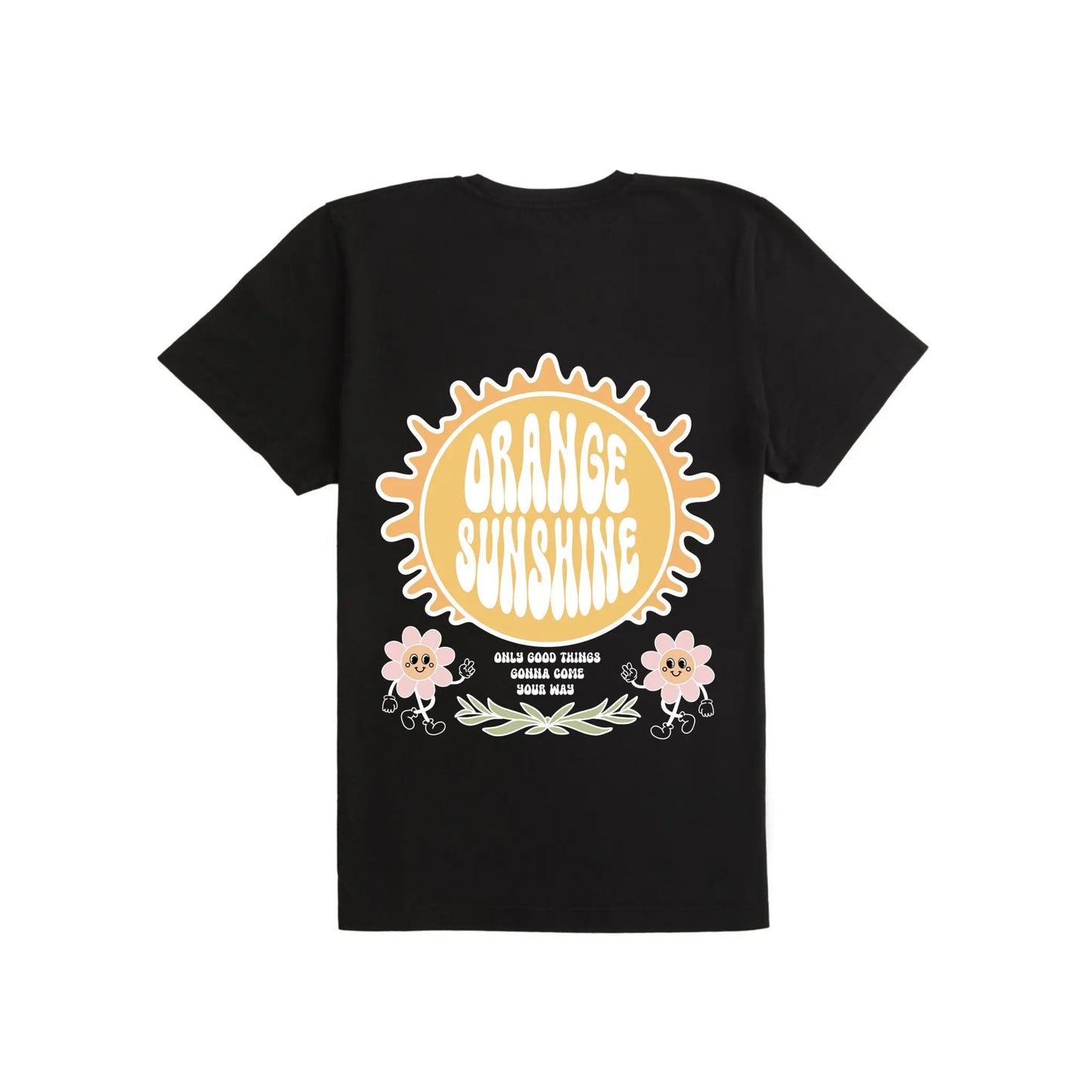 5AM Orange Sunshine T shirts - BassBabeBleachDyes