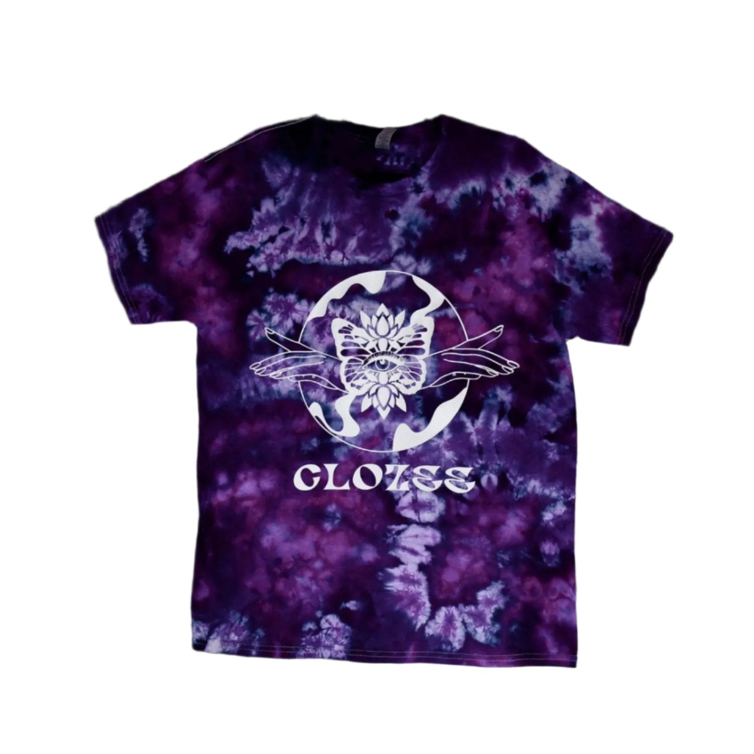 CLOZEE | Tie Dye Butterfly t-shirt, long sleeve - BassBabeBleachDyes 