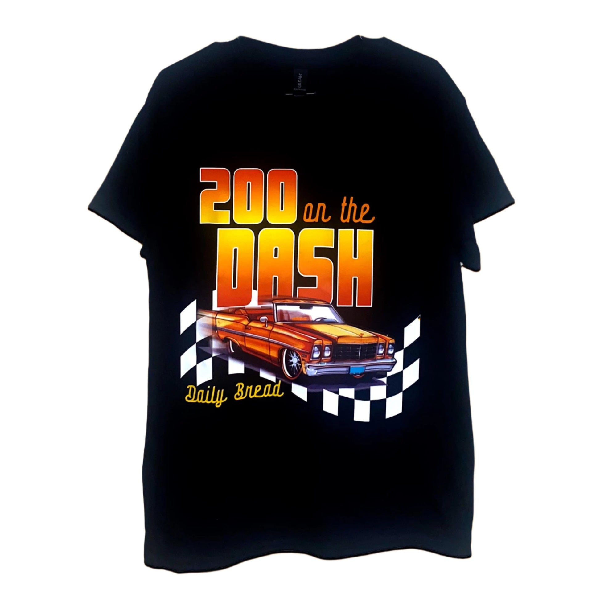 Daily Bread 200 on the Dash T Shirt BassBabeBleachDyes