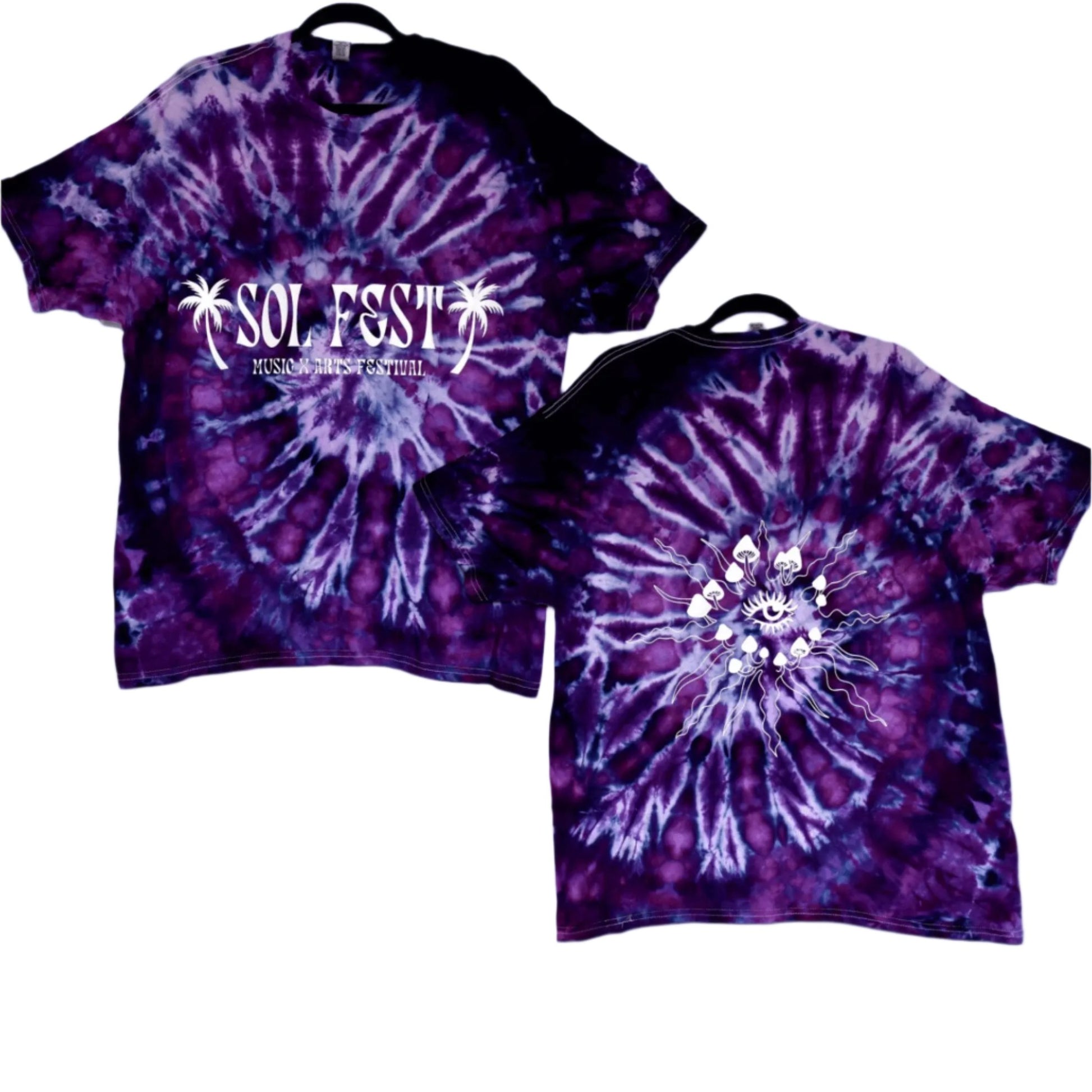 SOL FEST | Tie Dye t-shirts, Long Sleeves - BassBabeBleachDyes 