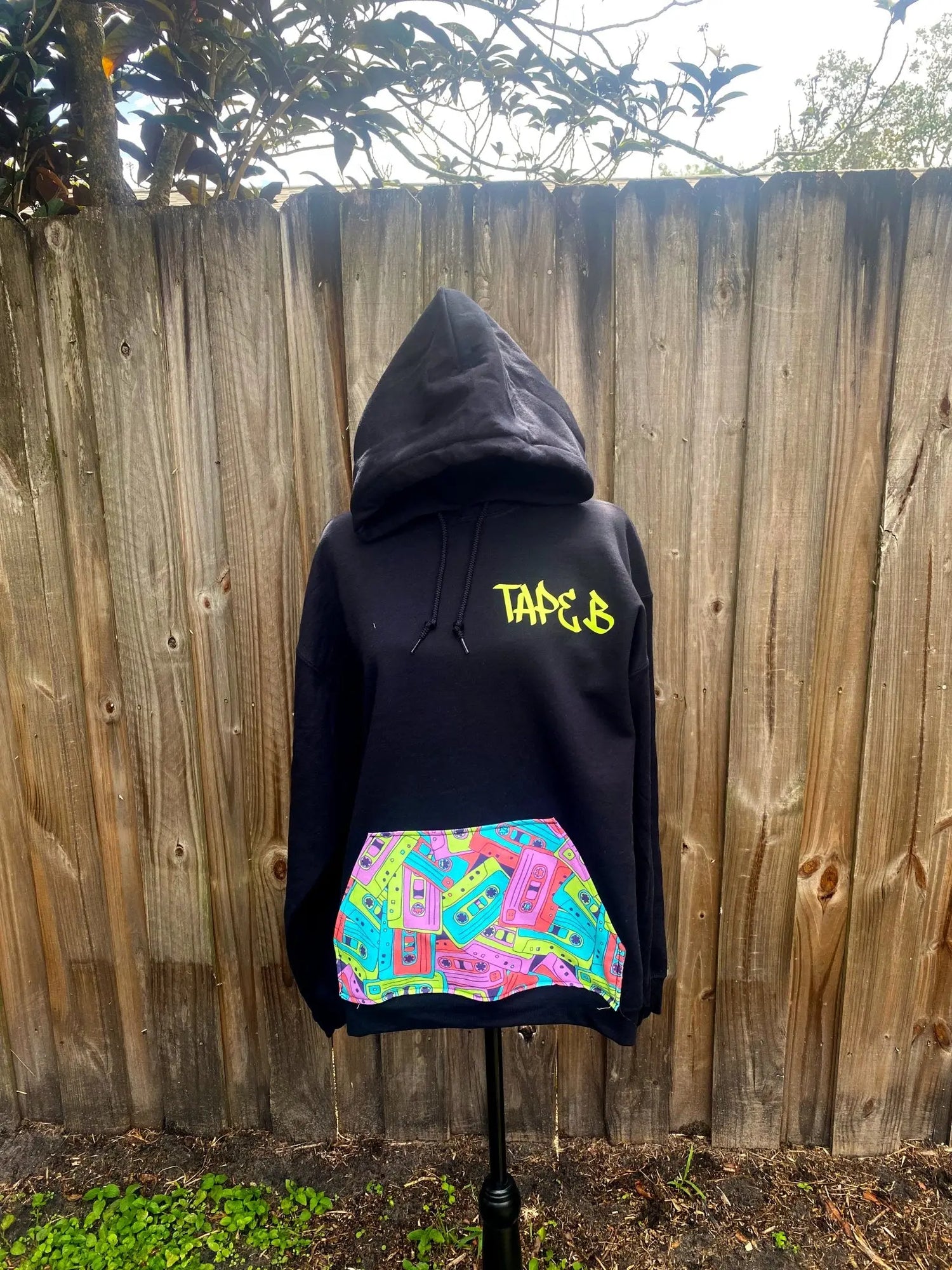 TAPE B  | Tape B Hoodie - BassBabeBleachDyes