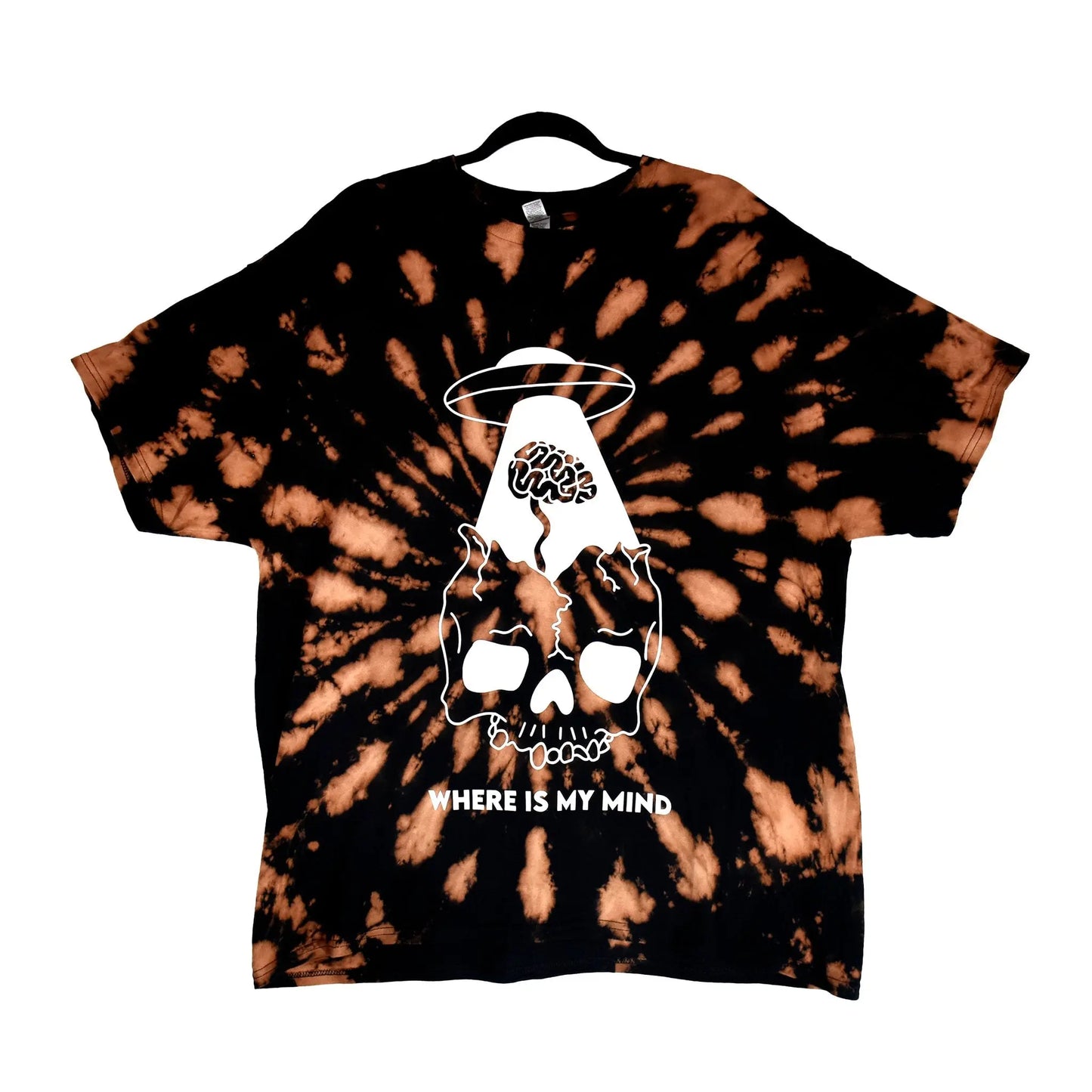 WHERE IS MY MIND | Reverse dyed t-shirt - BassBabeBleachDyes  