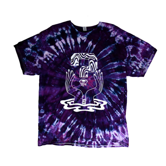 TIPPER Question Mark Eye Tie Dye t-shirts, Long Sleeves